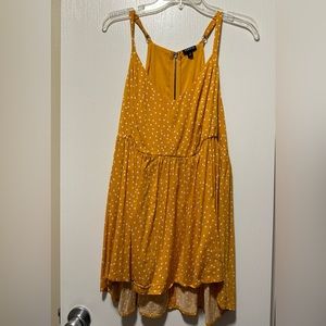 Yellow polka dot tank from Torrid - size 1 NWOT